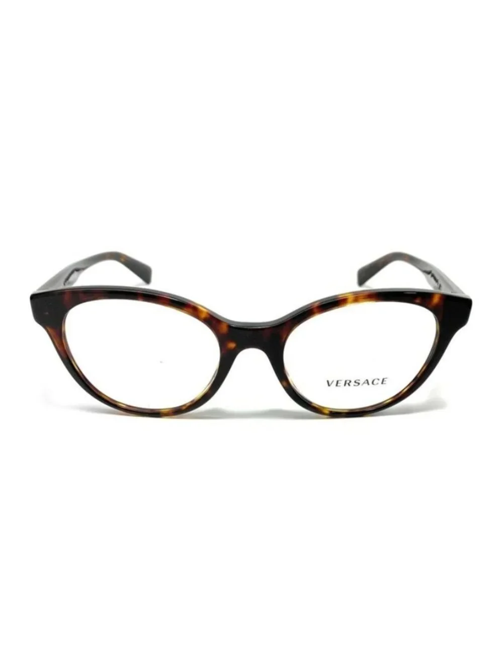 New Versace Women  Havana Eyeglasses  52- 19-